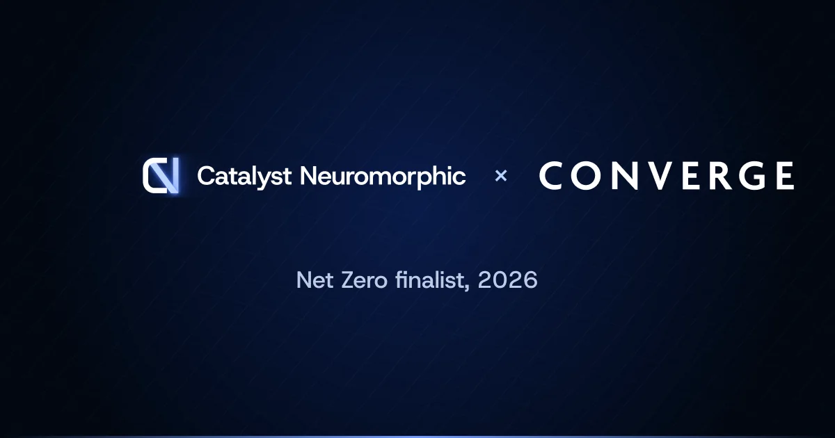 Catalyst Neuromorphic and Converge, Net Zero finalist 2026